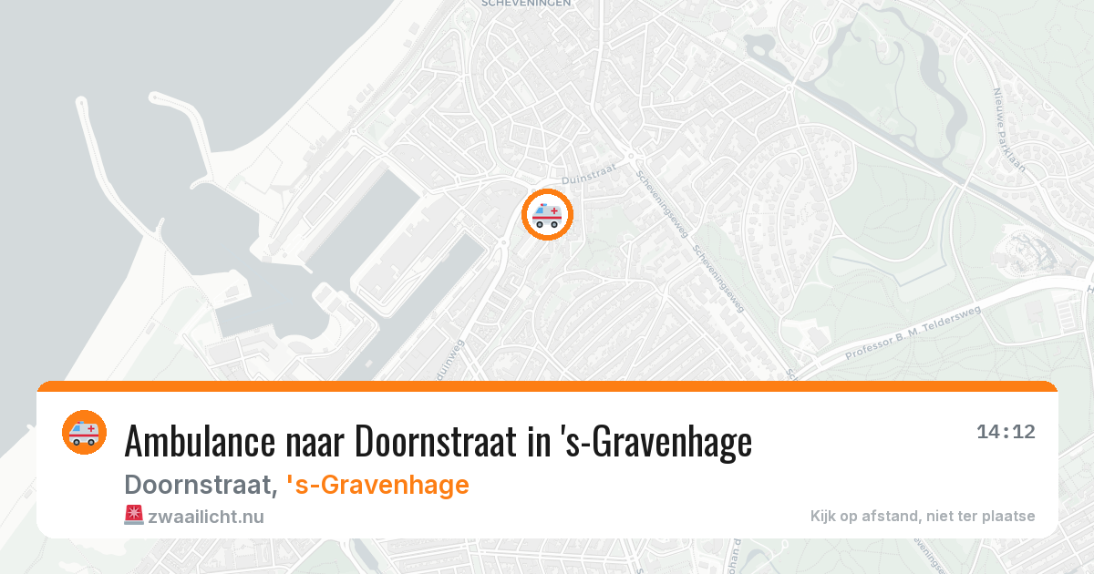 Ambulance naar Doornstraat in 's-Gravenhage — 25 apr 2026