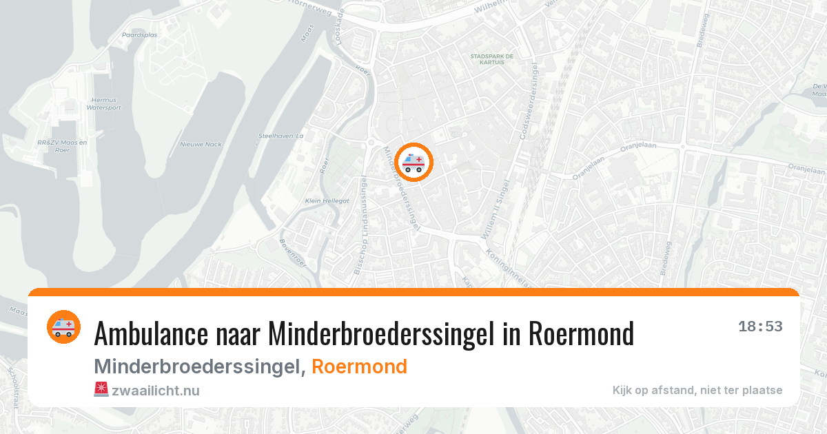 Ambulance naar Minderbroederssingel in Roermond — 23 jul 2026