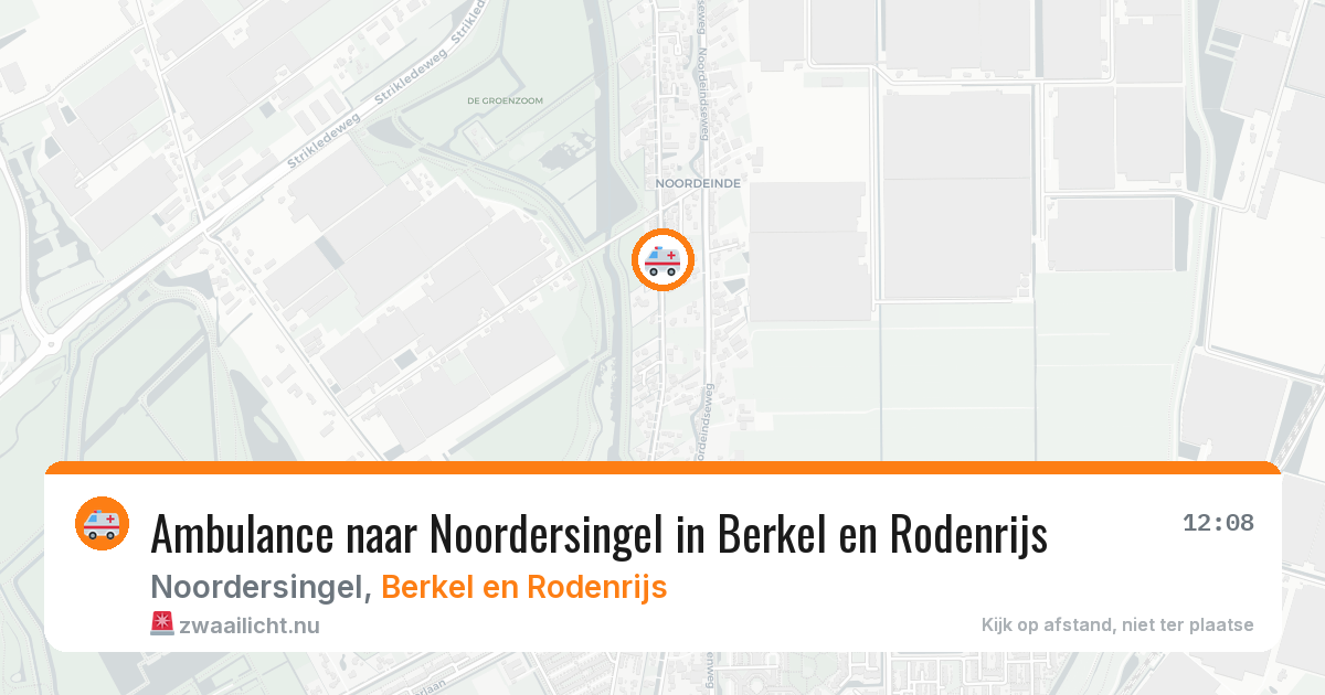 Ambulance naar Noordersingel in Berkel en Rodenrijs — 22 jul 2026