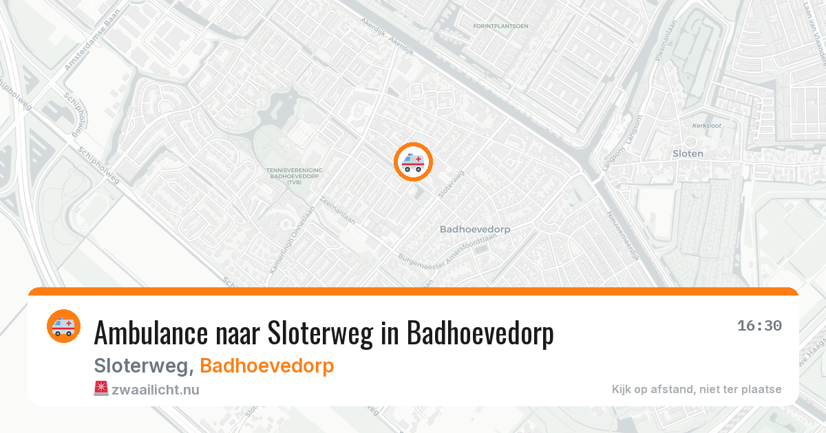 Ambulance naar Sloterweg in Badhoevedorp — 10 jul 2026