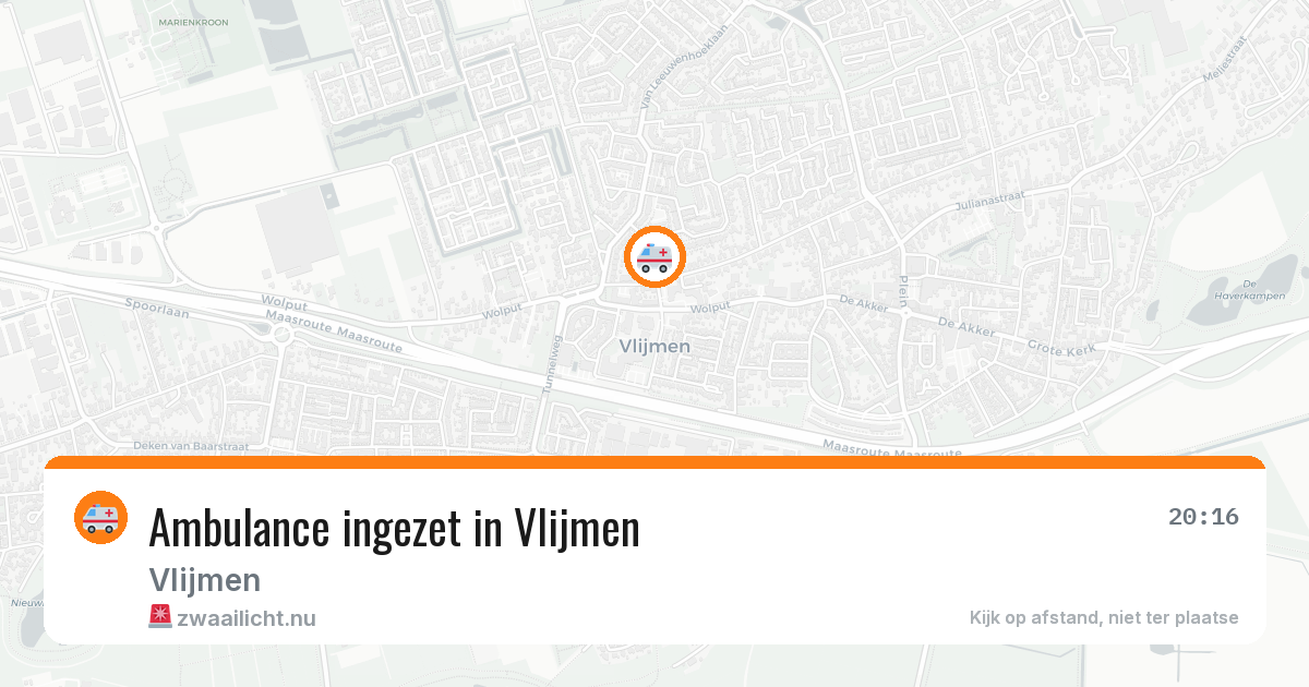 Ambulance ingezet in Vlijmen — 11 jul 2026