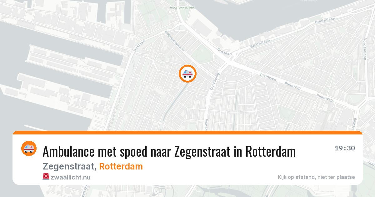 Ambulance met spoed naar Zegenstraat in Rotterdam — 17 mrt 2026
