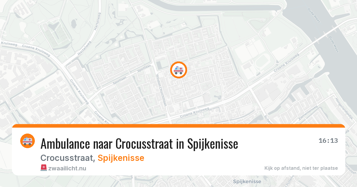 Ambulance naar Crocusstraat in Spijkenisse — 18 jul 2026