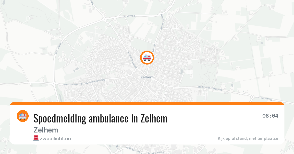 Spoedmelding ambulance in Zelhem — 18 jul 2026