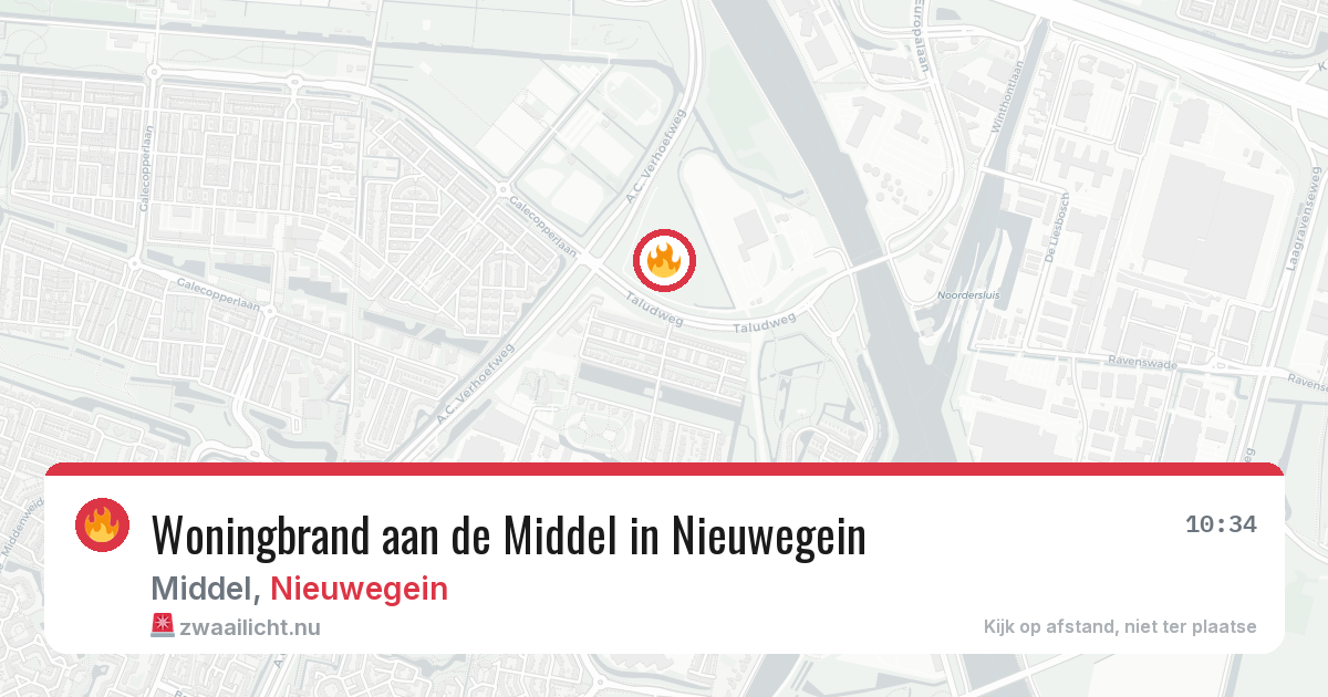 Woningbrand aan de Middel in Nieuwegein — 23 apr 2026