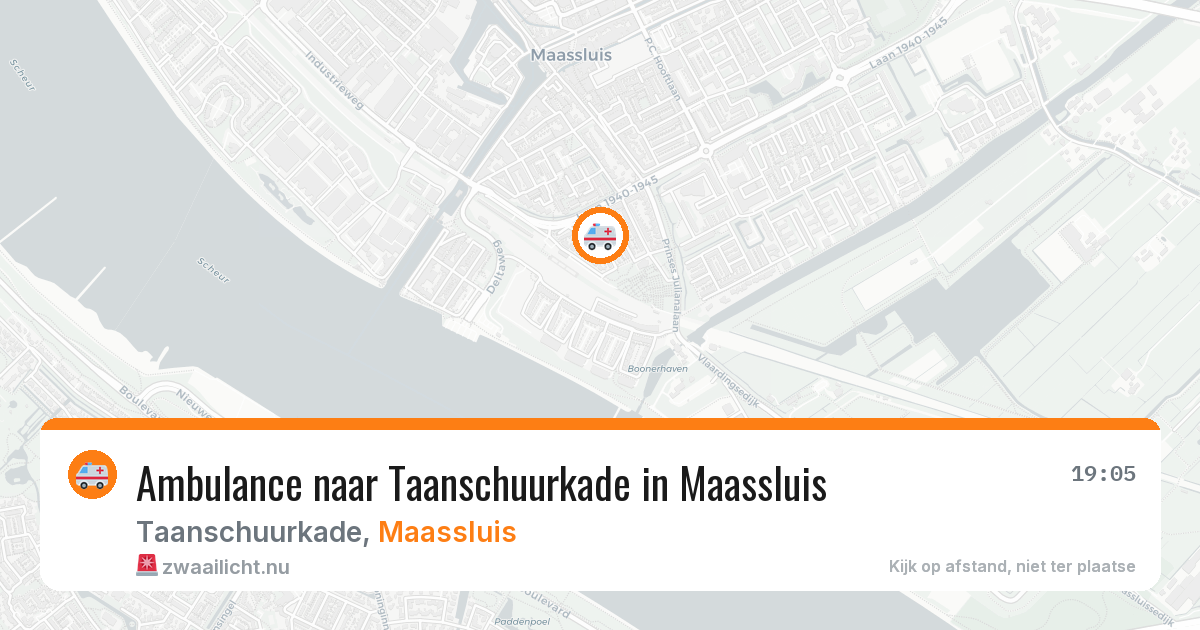 Ambulance naar Taanschuurkade in Maassluis — 28 mrt 2026