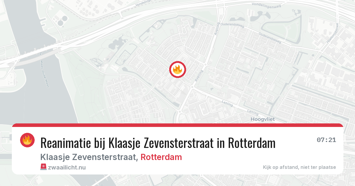 Reanimatie bij Klaasje Zevensterstraat in Rotterdam — 13 jul 2026