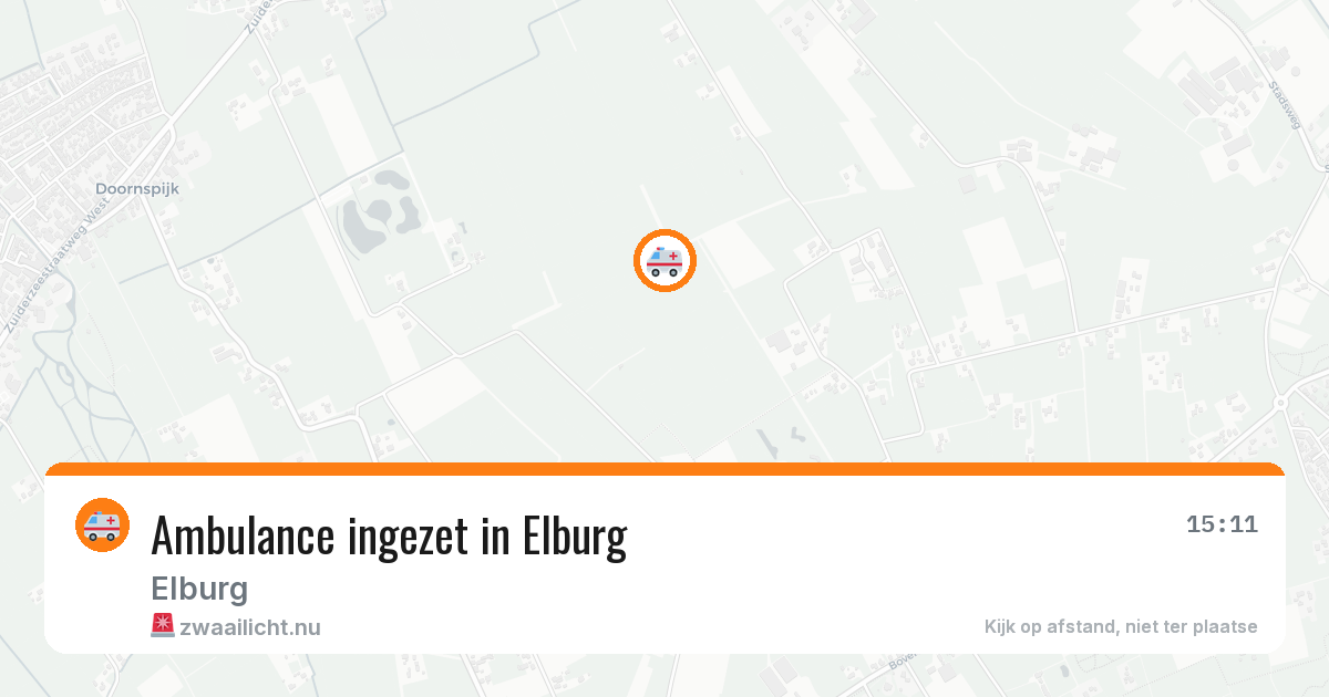 Ambulance ingezet in Elburg — 15 jul 2026