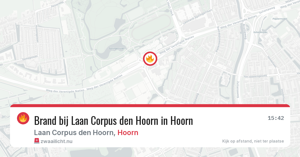 Brand bij Laan Corpus den Hoorn in Hoorn — 17 mei 2026