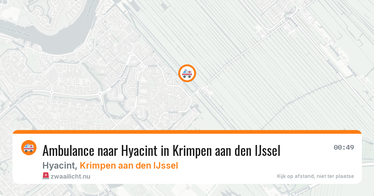 Ambulance naar Hyacint in Krimpen aan den IJssel — 24 jul 2026