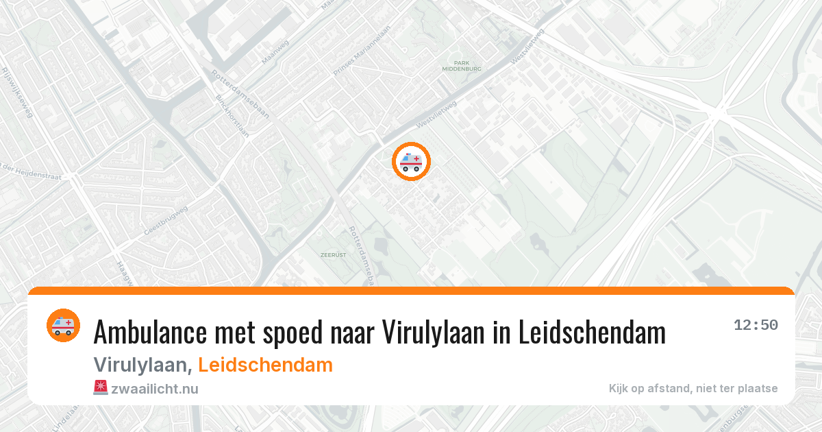 Ambulance met spoed naar Virulylaan in Leidschendam — 10 mei 2026