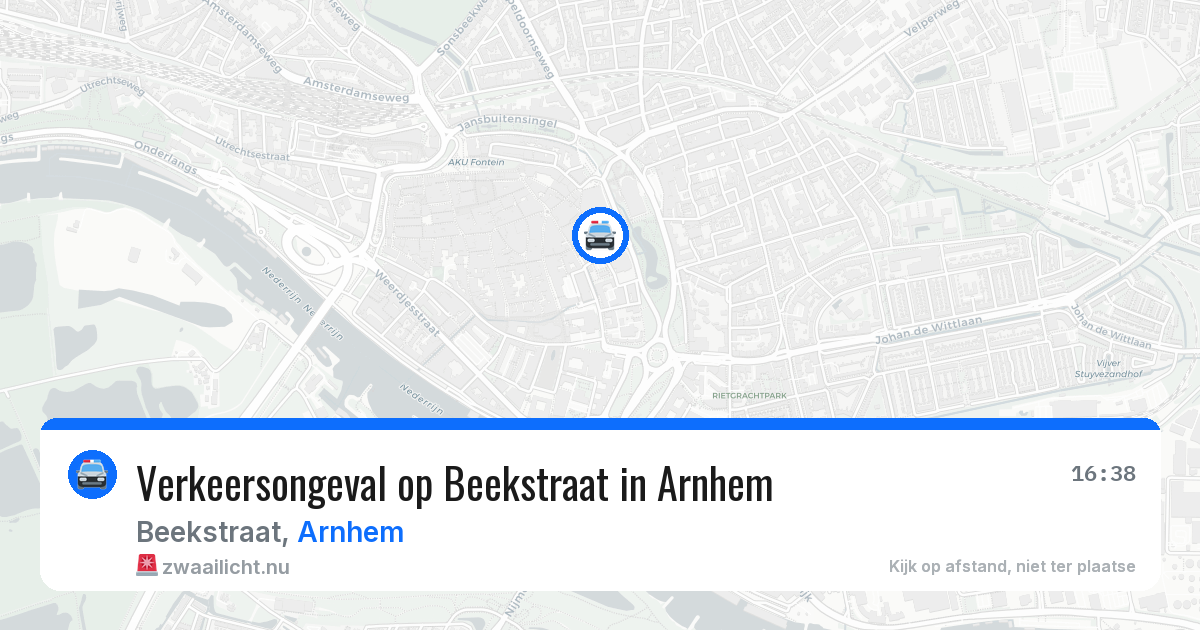 Verkeersongeval op Beekstraat in Arnhem — 11 jul 2026