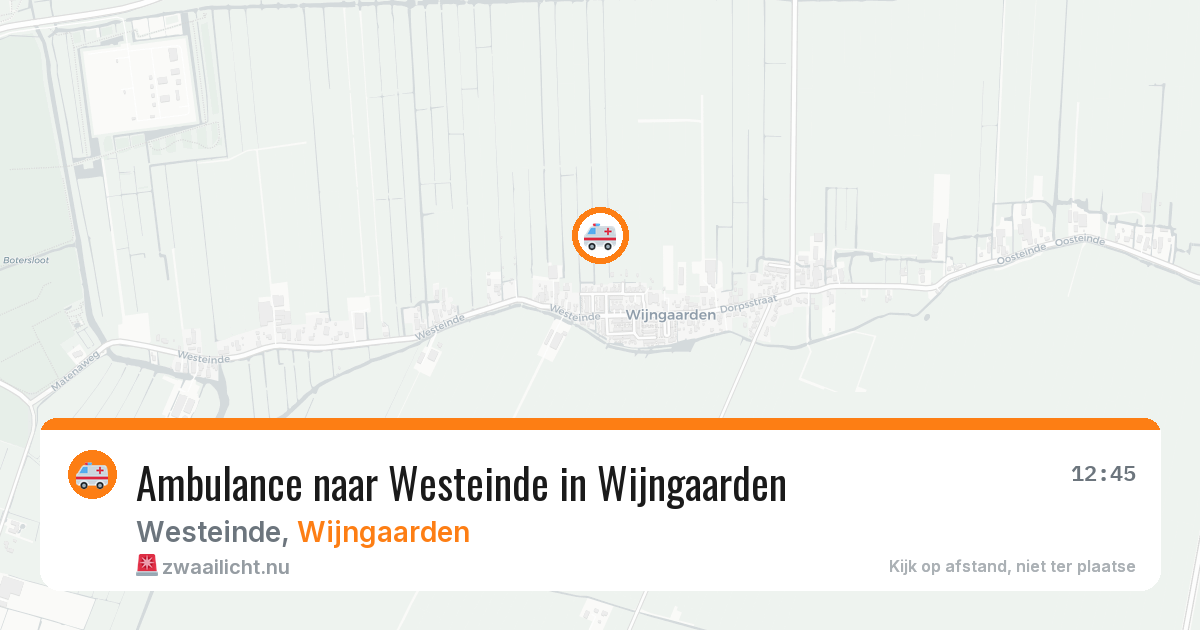 Ambulance naar Westeinde in Wijngaarden — 1 feb 2026