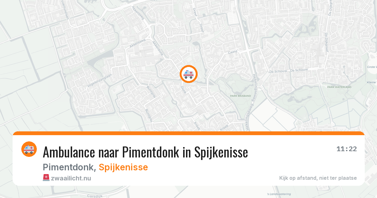 Ambulance naar Pimentdonk in Spijkenisse — 22 mrt 2026