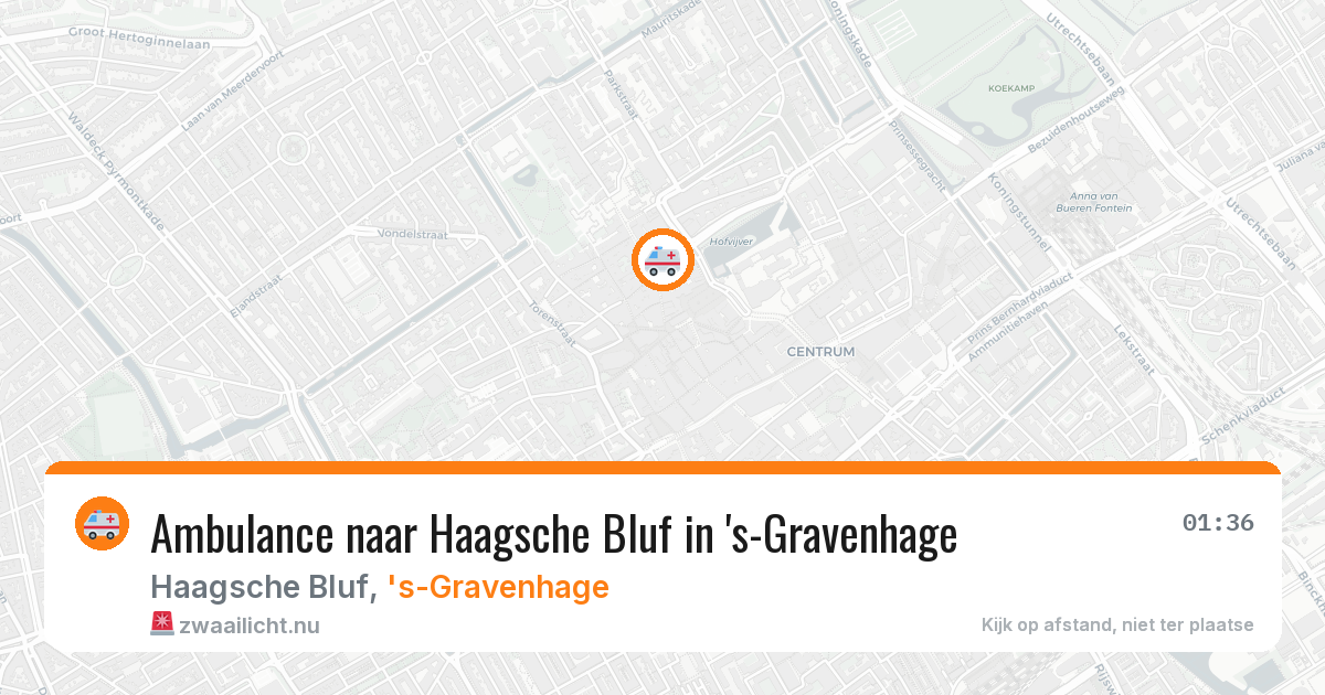 Ambulance naar Haagsche Bluf in 's-Gravenhage — 6 feb 2026