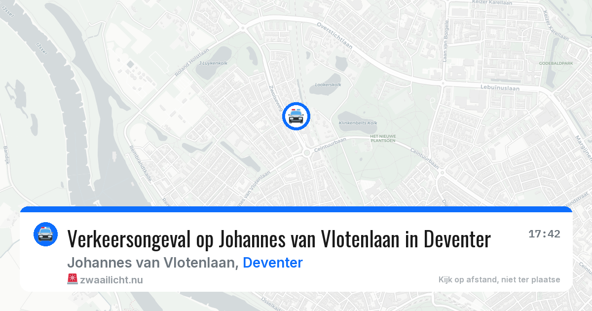 Verkeersongeval op Johannes van Vlotenlaan in Deventer — 14 jul 2026