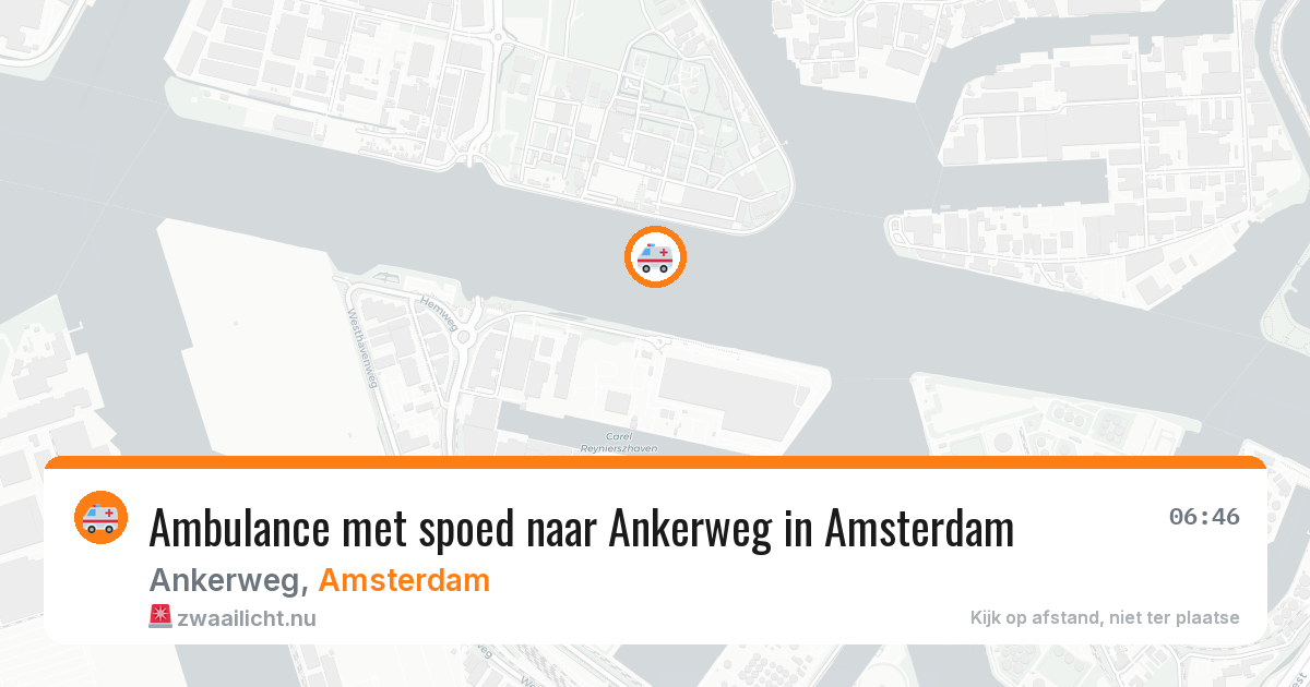 Ambulance met spoed naar Ankerweg in Amsterdam — 10 mei 2026