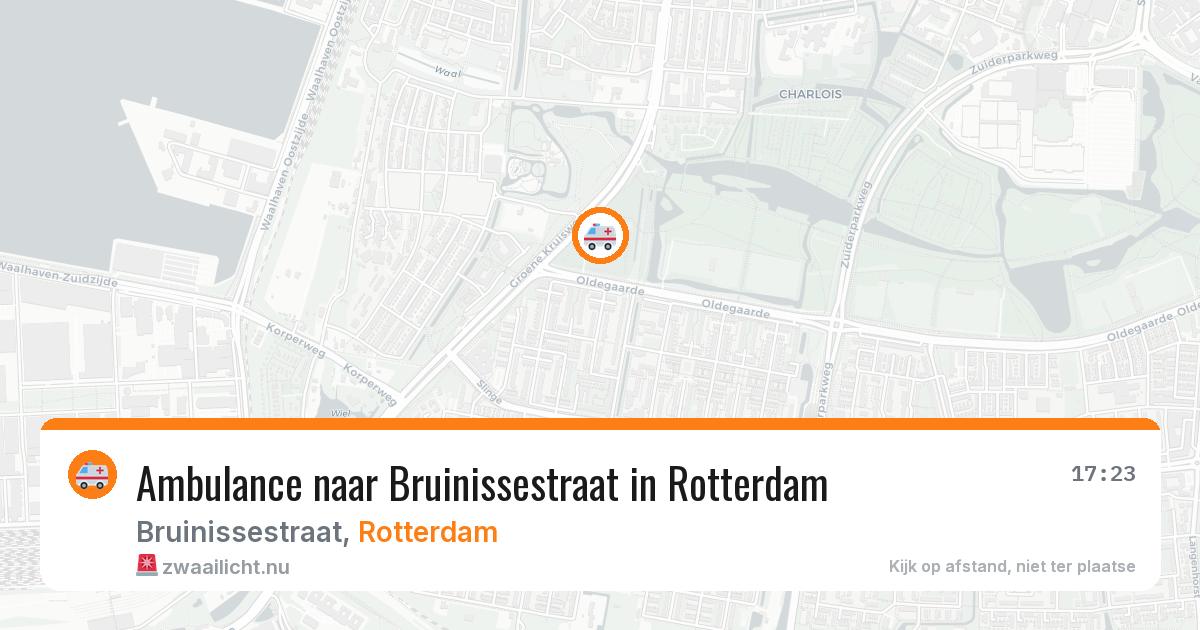 Ambulance naar Bruinissestraat in Rotterdam — 13 mei 2026