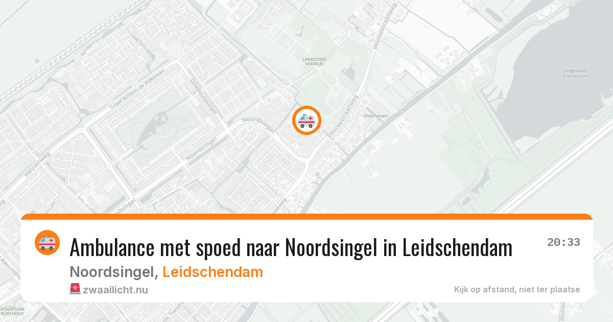 Ambulance met spoed naar Noordsingel in Leidschendam — 4 apr 2026