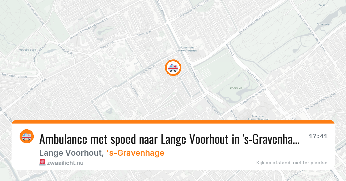 Ambulance met spoed naar Lange Voorhout in 's-Gravenhage — 7 apr 2026
