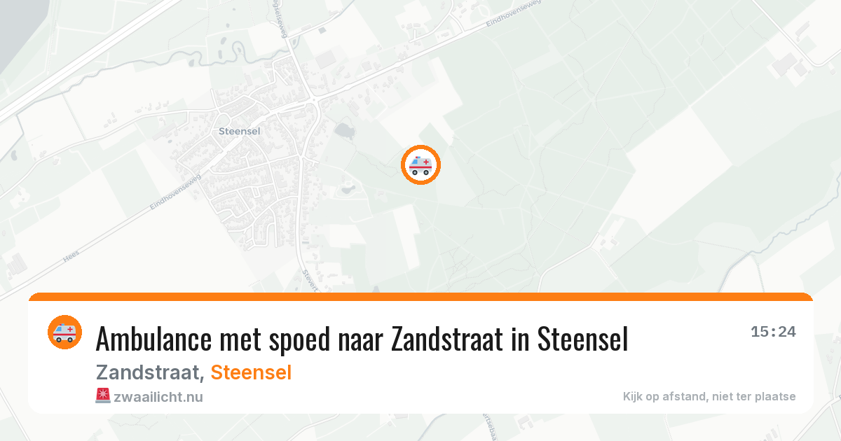 Ambulance met spoed naar Zandstraat in Steensel — 1 apr 2026