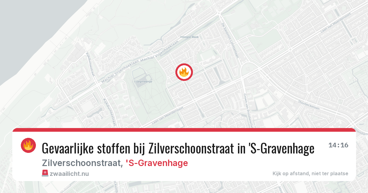 Gevaarlijke stoffen bij Zilverschoonstraat in 'S-Gravenhage — 20 apr 2026