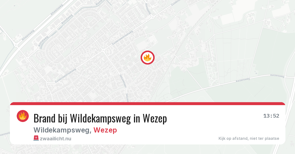 Brand bij Wildekampsweg in Wezep — 26 mrt 2026