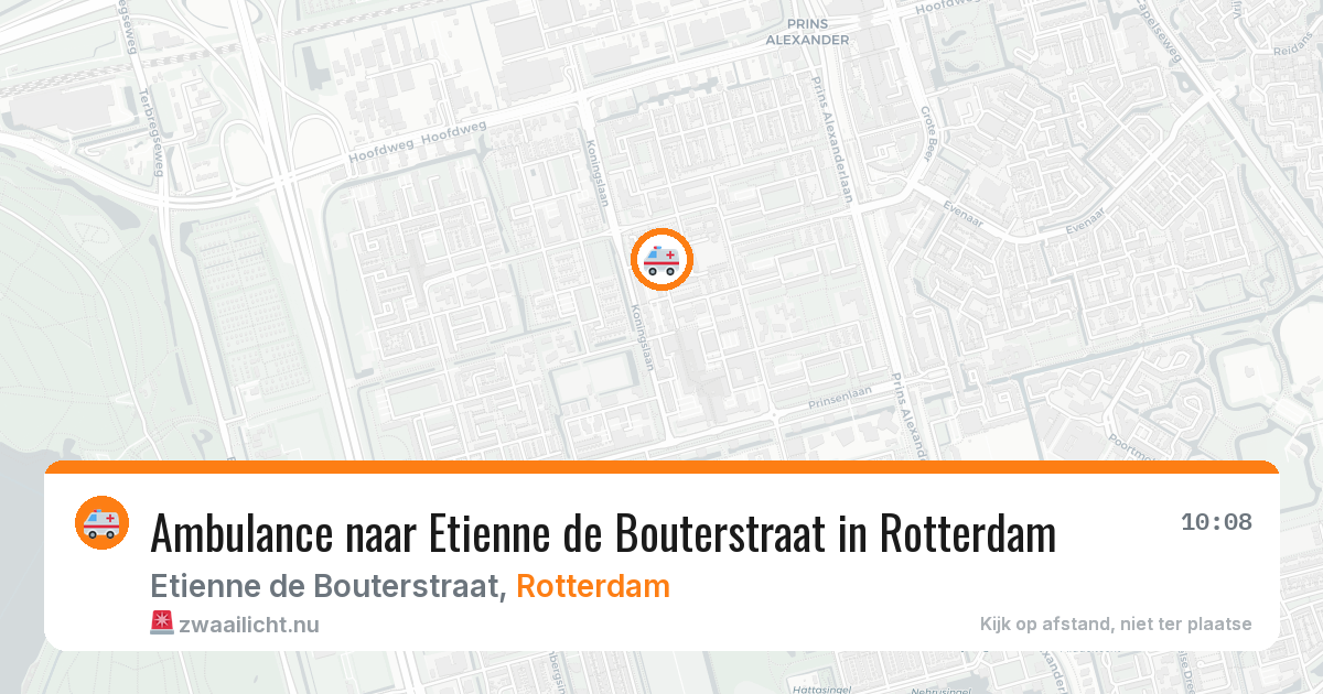 Ambulance naar Etienne de Bouterstraat in Rotterdam — 19 jul 2026