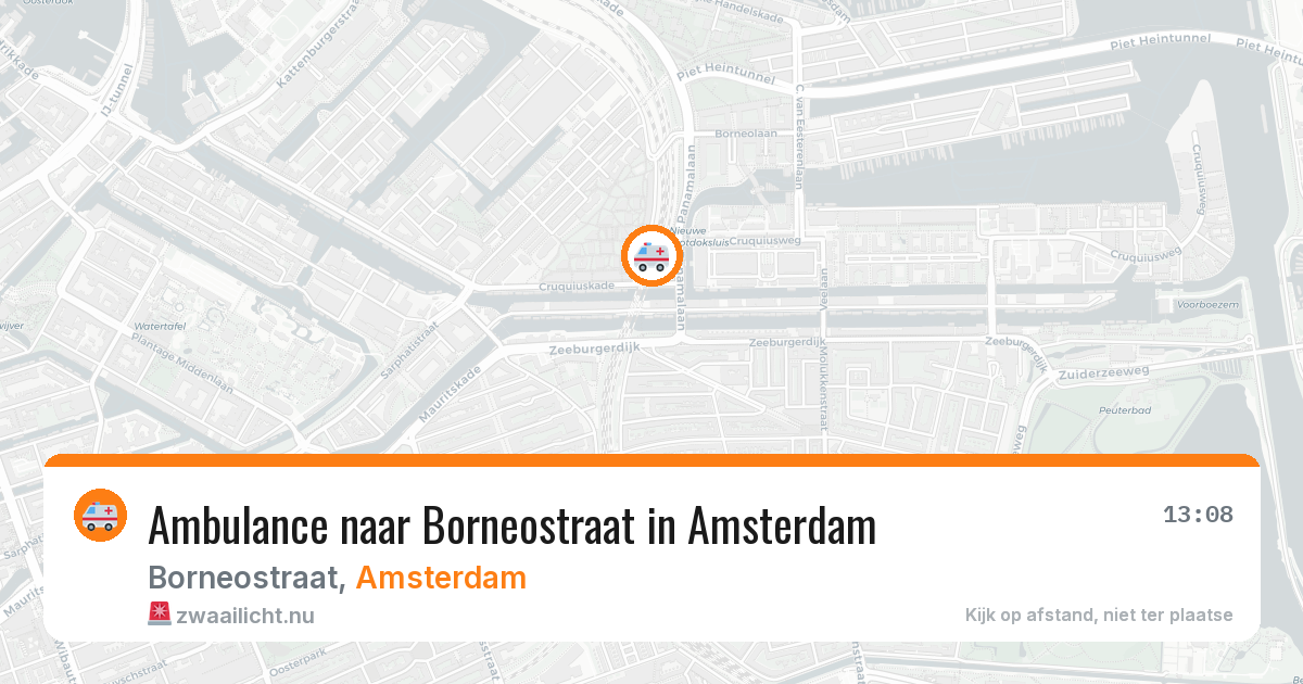 Ambulance naar Borneostraat in Amsterdam — 3 jun 2026