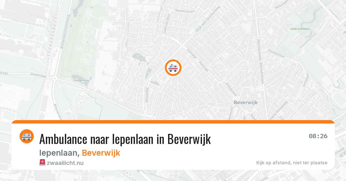 Ambulance naar Iepenlaan in Beverwijk — 26 jul 2026