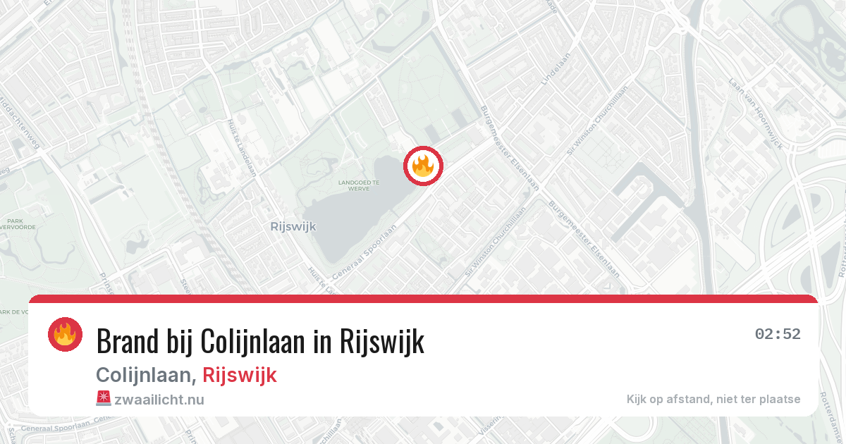 Brand bij Colijnlaan in Rijswijk — 7 mei 2026
