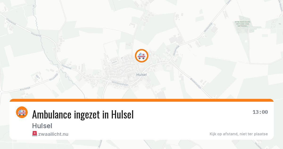 Ambulance ingezet in Hulsel — 28 jun 2026