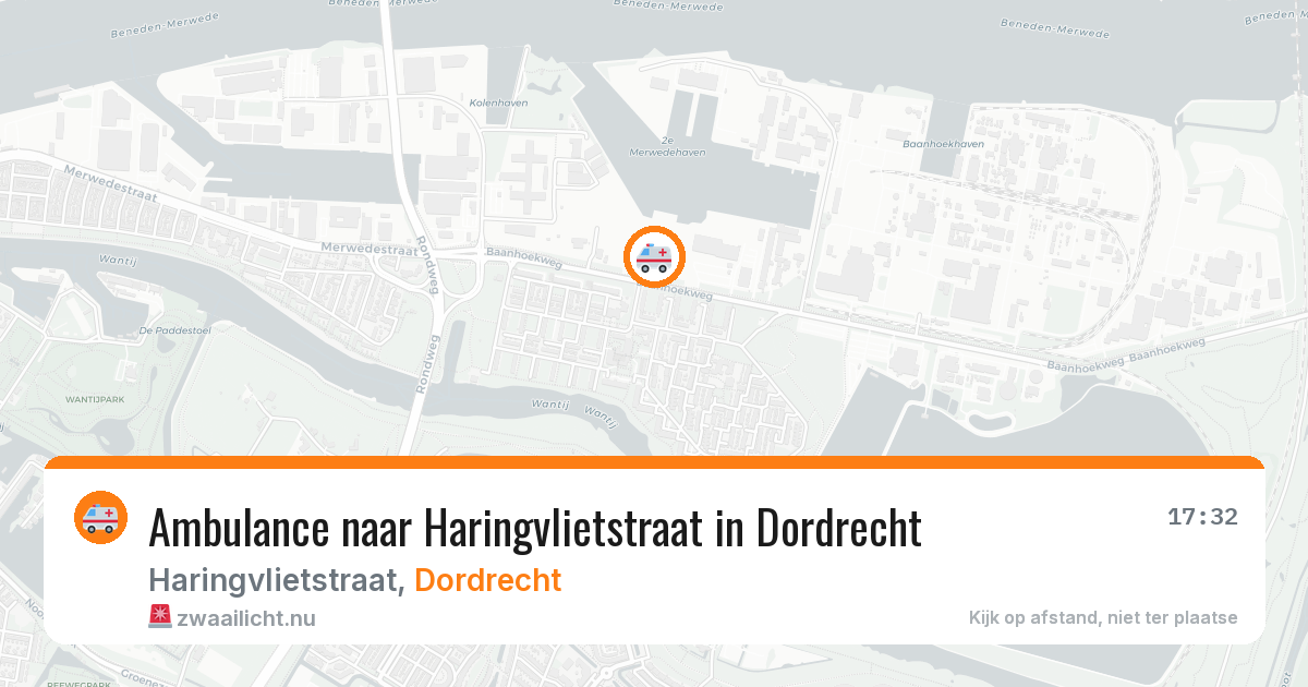 Ambulance naar Haringvlietstraat in Dordrecht — 17 mrt 2026