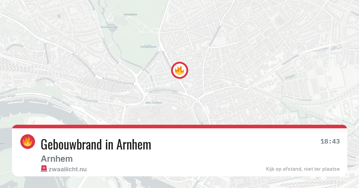 Gebouwbrand in Arnhem — 4 jul 2026