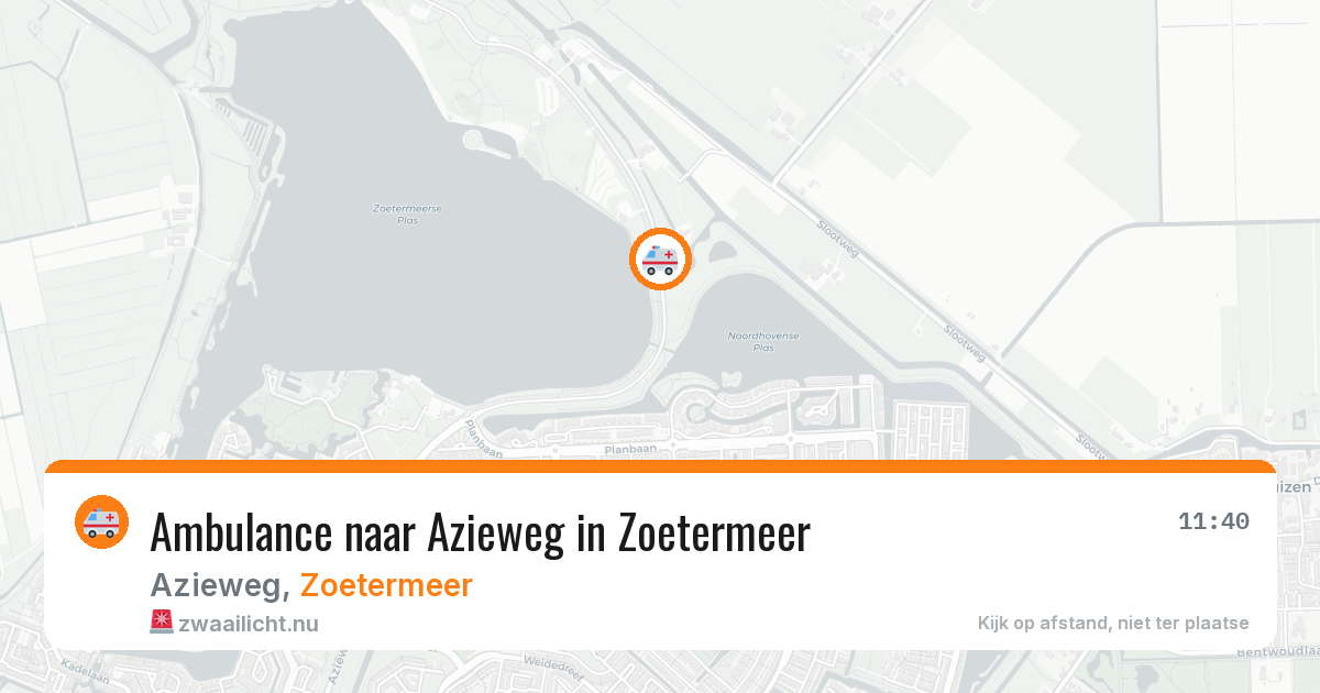 Ambulance naar Azieweg in Zoetermeer — 16 jul 2026