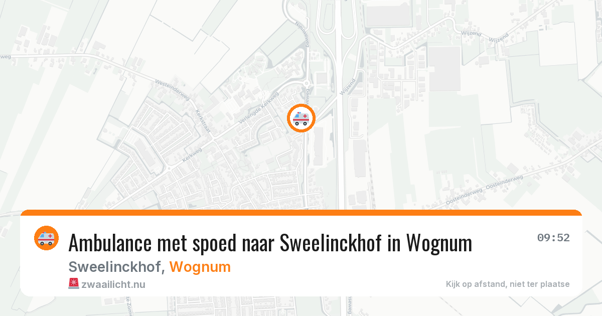 Ambulance met spoed naar Sweelinckhof in Wognum — 17 jan 2026
