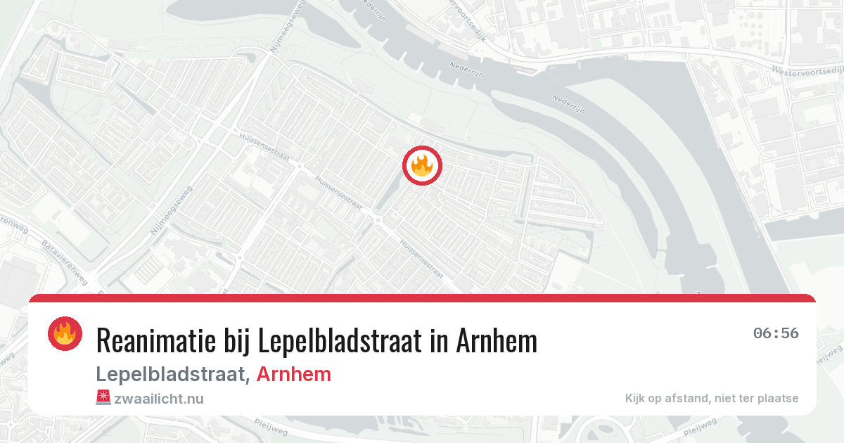 Reanimatie bij Lepelbladstraat in Arnhem — 10 jun 2026