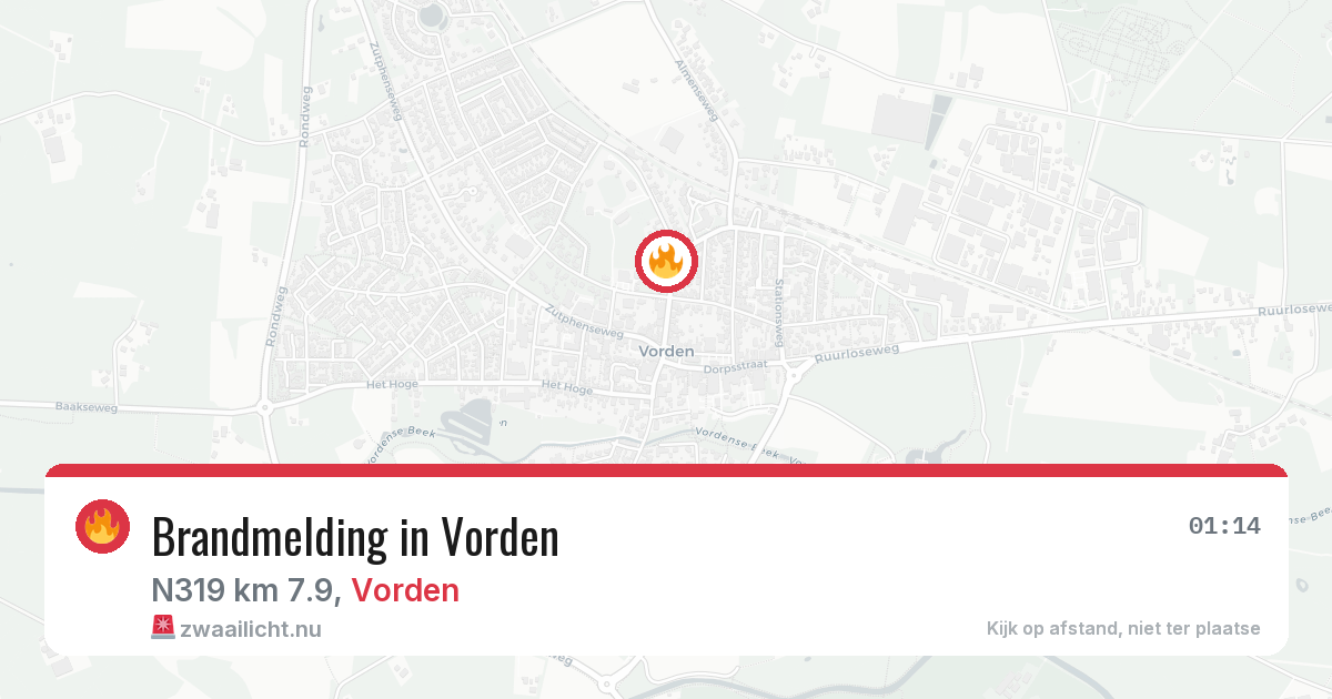 Brandmelding in Vorden — 11 jul 2026