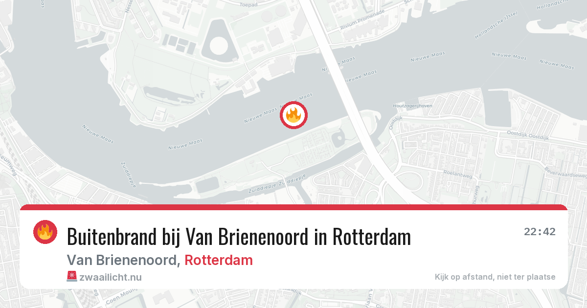 Buitenbrand bij Van Brienenoord in Rotterdam — 15 jul 2026