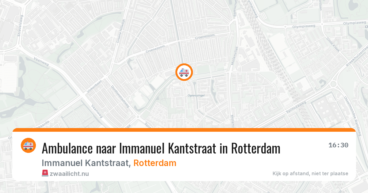 Ambulance naar Immanuel Kantstraat in Rotterdam — 26 mrt 2026