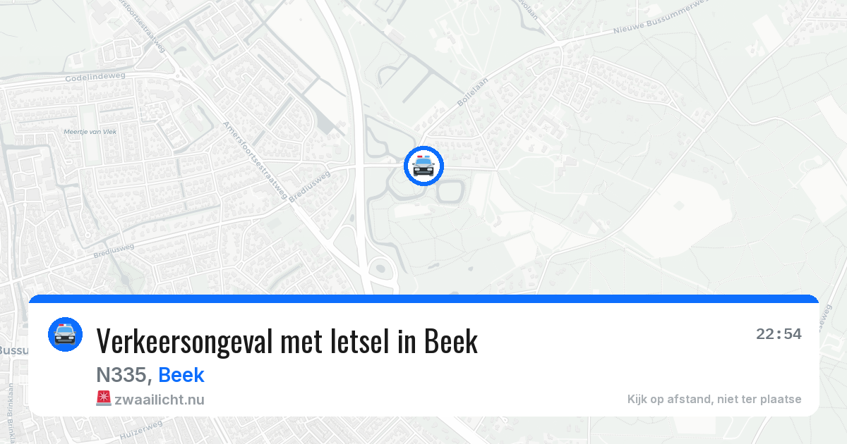 Verkeersongeval met letsel in Beek — 4 jun 2026