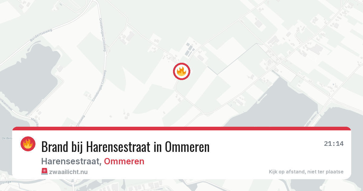 Brand bij Harensestraat in Ommeren — 9 apr 2026
