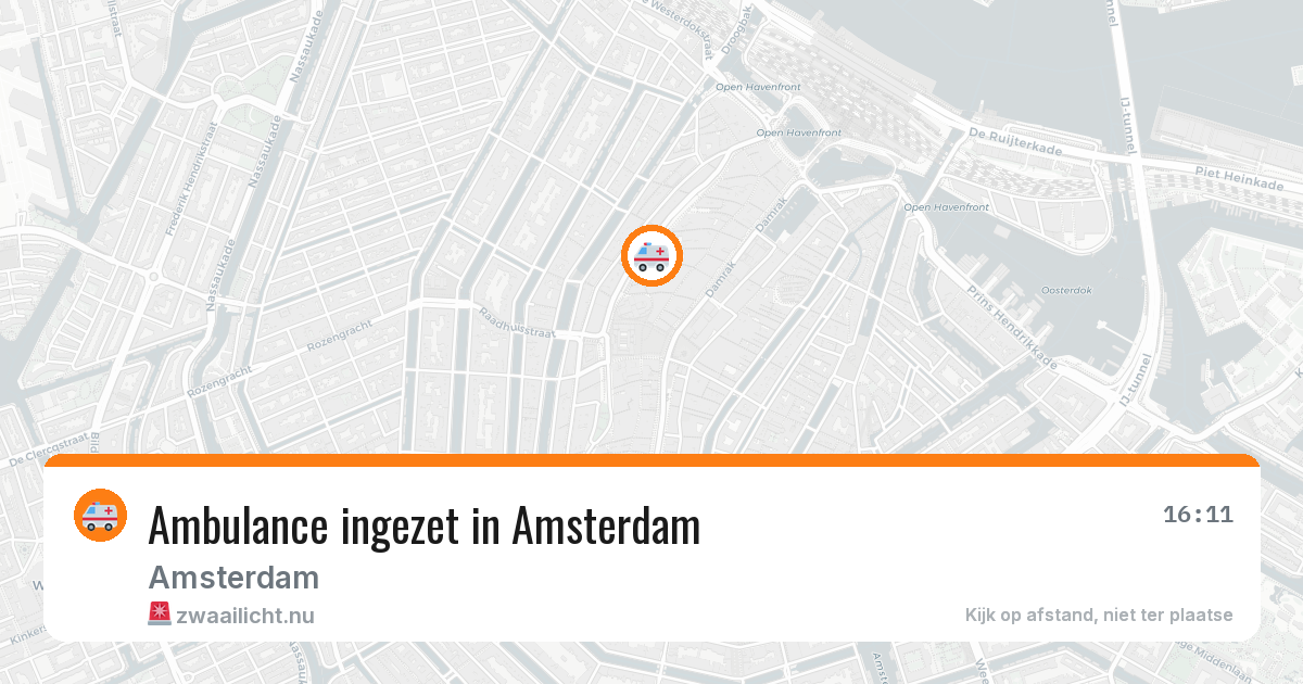 Ambulance ingezet in Amsterdam — 16 jul 2026