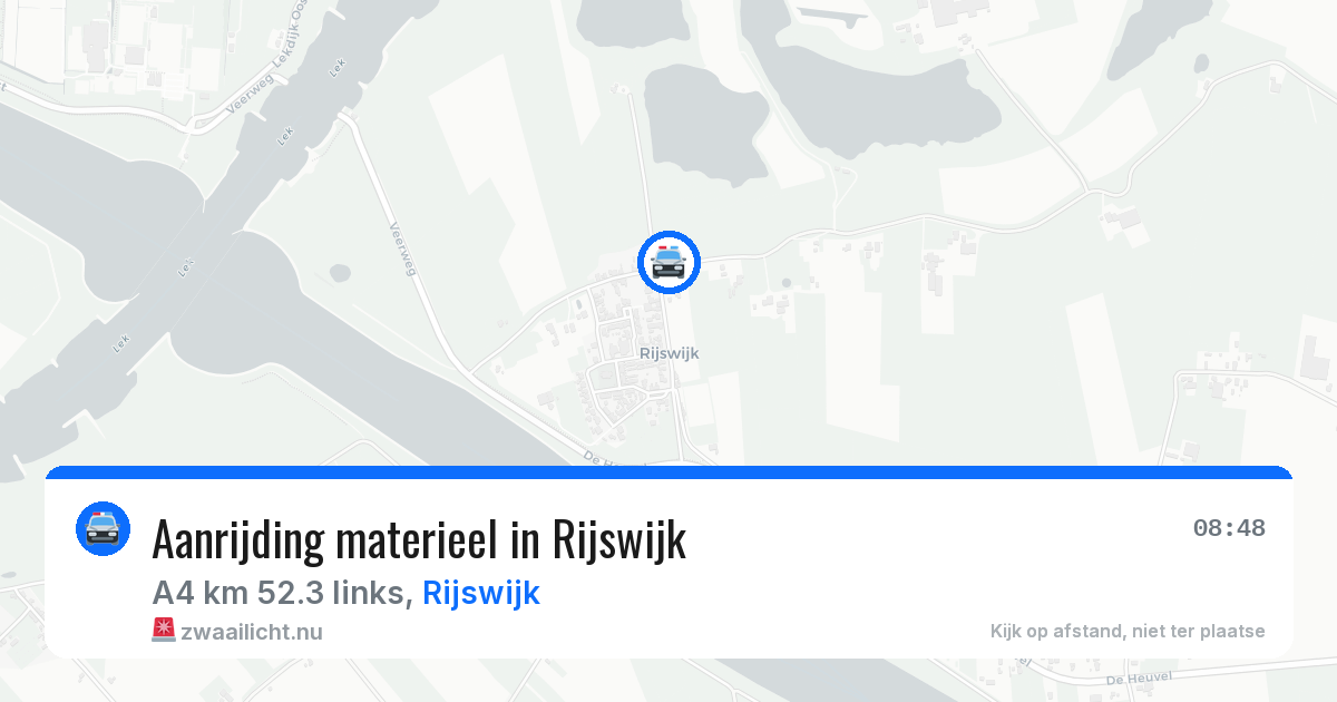 Aanrijding materieel in Rijswijk — 21 mrt 2026