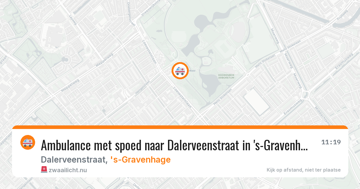 Ambulance met spoed naar Dalerveenstraat in 's-Gravenhage — 16 mei 2026