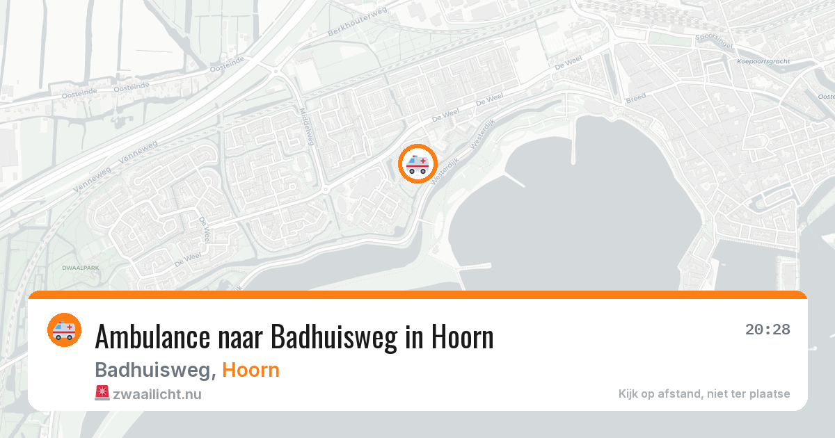 Ambulance naar Badhuisweg in Hoorn — 24 mei 2026