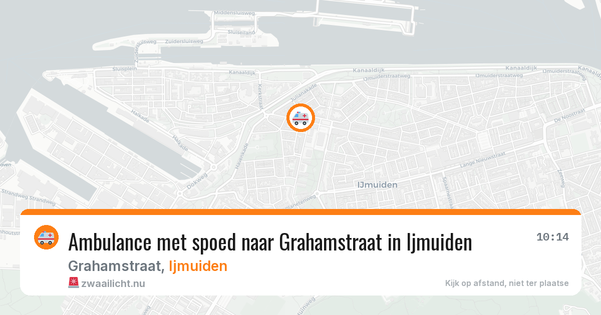 Ambulance met spoed naar Grahamstraat in Ijmuiden — 21 jul 2026
