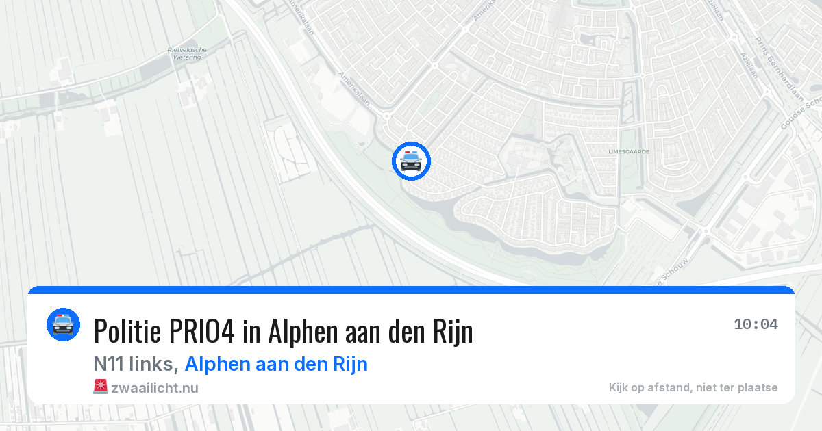 Politie PRIO4 in Alphen aan den Rijn — 6 mei 2026 | 🚨 Zwaailicht.nu