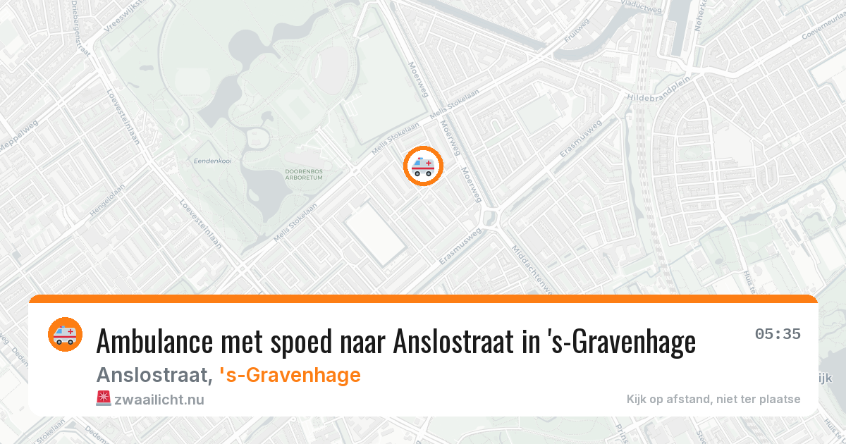 Ambulance met spoed naar Anslostraat in 's-Gravenhage — 1 mei 2026