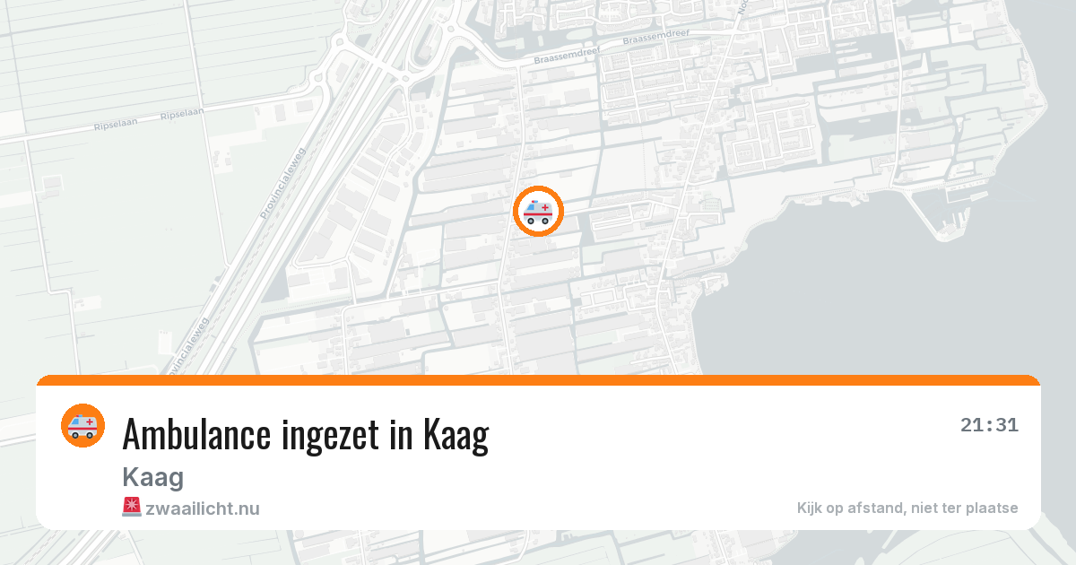 Ambulance ingezet in Kaag — 24 feb 2026